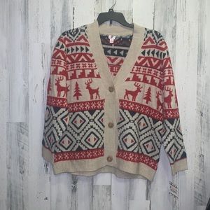0523 Seasonal Reindeer Cardigan